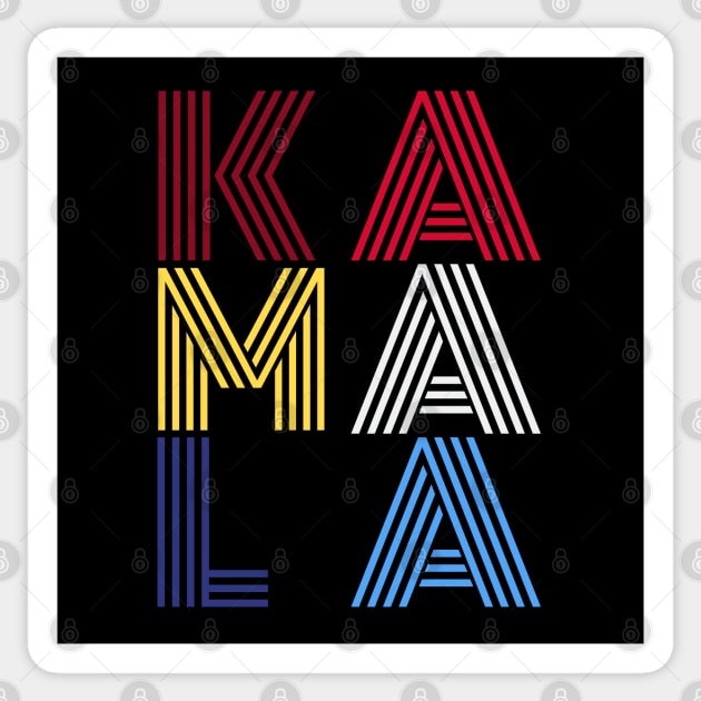 Kamala Retro Design Sticker by PsychoDynamics